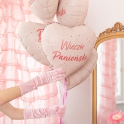 Zestaw Dekoracje na Wieczór Panieński - Stojak Balony Kurtyna Tło Foto