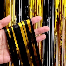 Kurtyna imprezowa czarno-złota