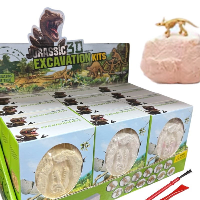 Zestaw Wykopaliska Dinozaur Szkielet 3D z Narzędziami