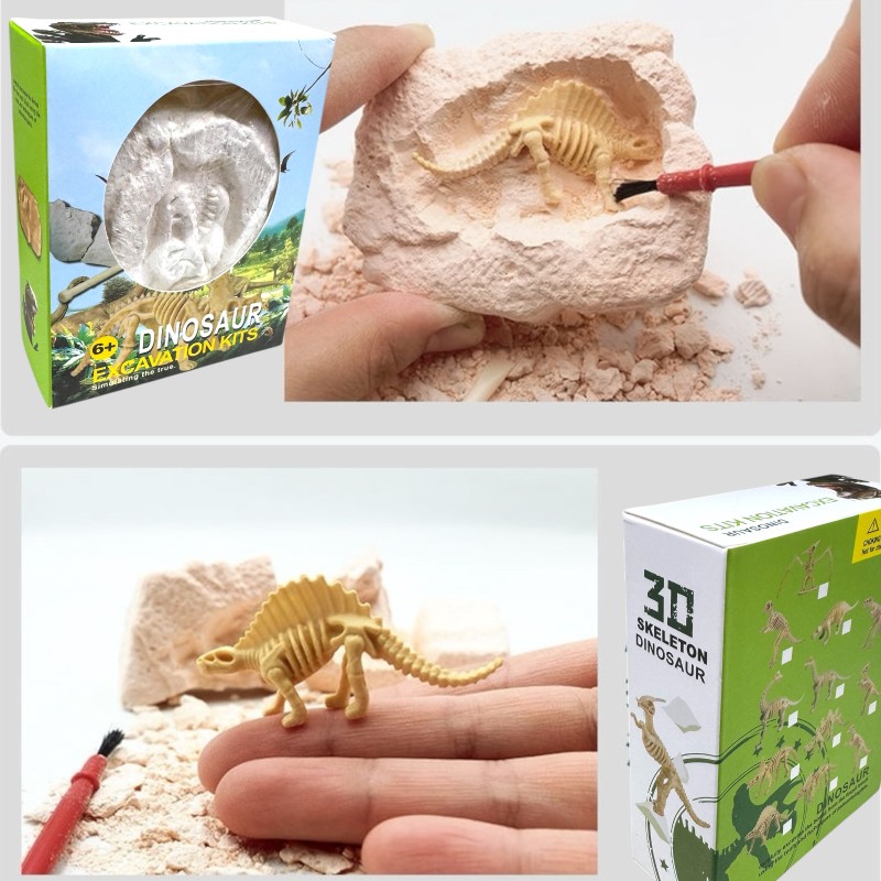 Zestaw Wykopaliska Dinozaur Szkielet 3D z Narzędziami