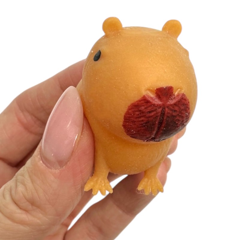 Gniotek Słodka Kapibara 4x3cm Bóbr