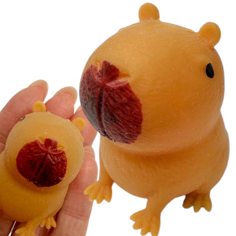 Gniotek Słodka Kapibara 4x3cm Bóbr