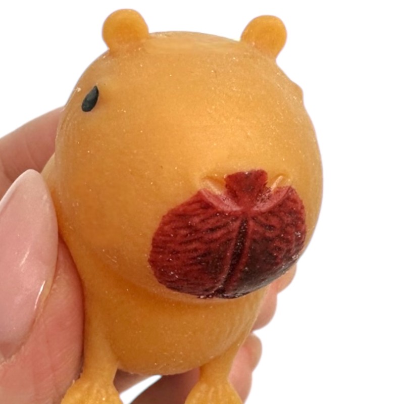 Gniotek Słodka Kapibara 4x3cm Bóbr