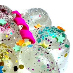 Gniotek Kocia łapka z Brokatowym Konfetti