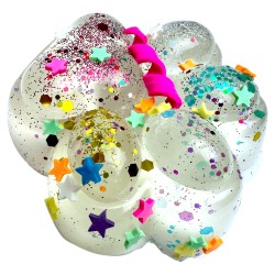 Gniotek Kocia łapka z Brokatowym Konfetti