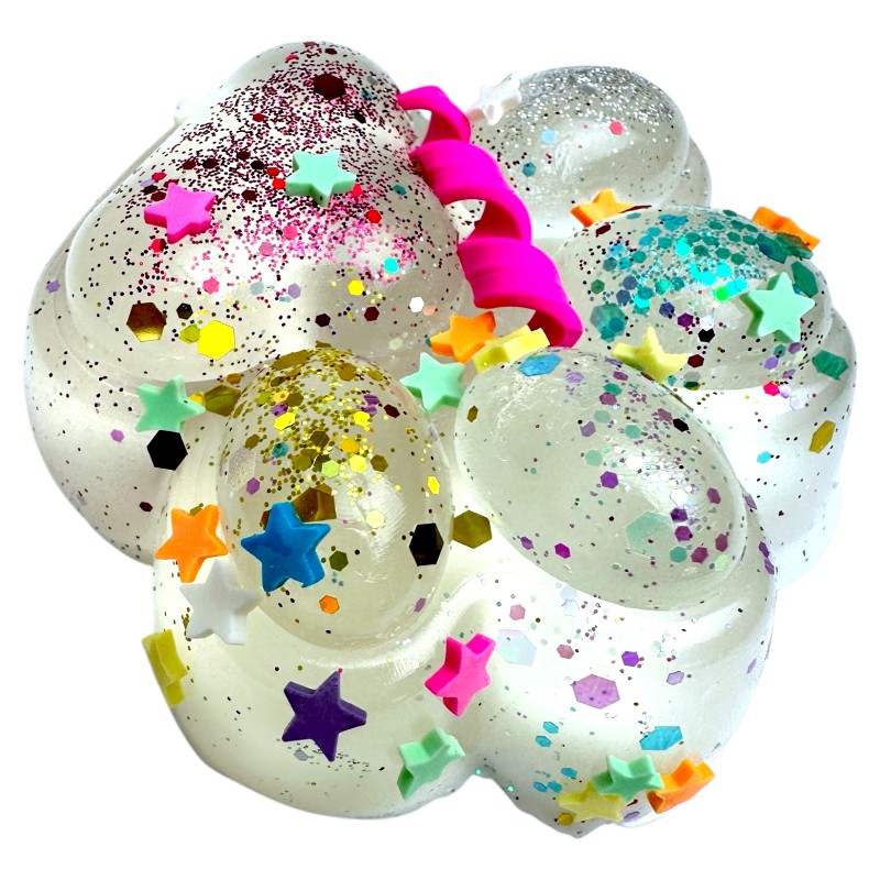 Gniotek Kocia łapka z Brokatowym Konfetti