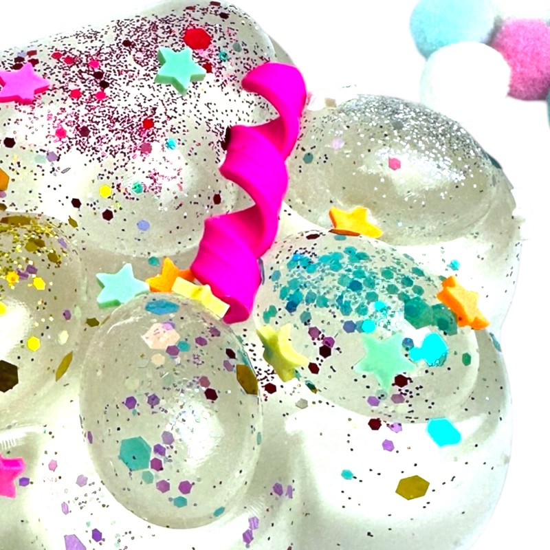 Gniotek Kocia łapka z Brokatowym Konfetti