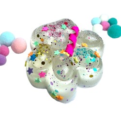 Gniotek Kocia łapka z Brokatowym Konfetti