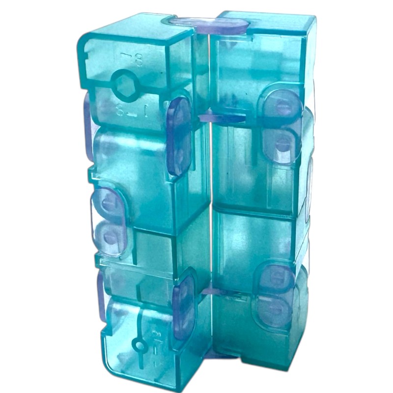 Kostka Antystresowa Infinity Cube Zielona Transparentna