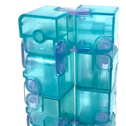 Kostka Antystresowa Infinity Cube Zielona Transparentna