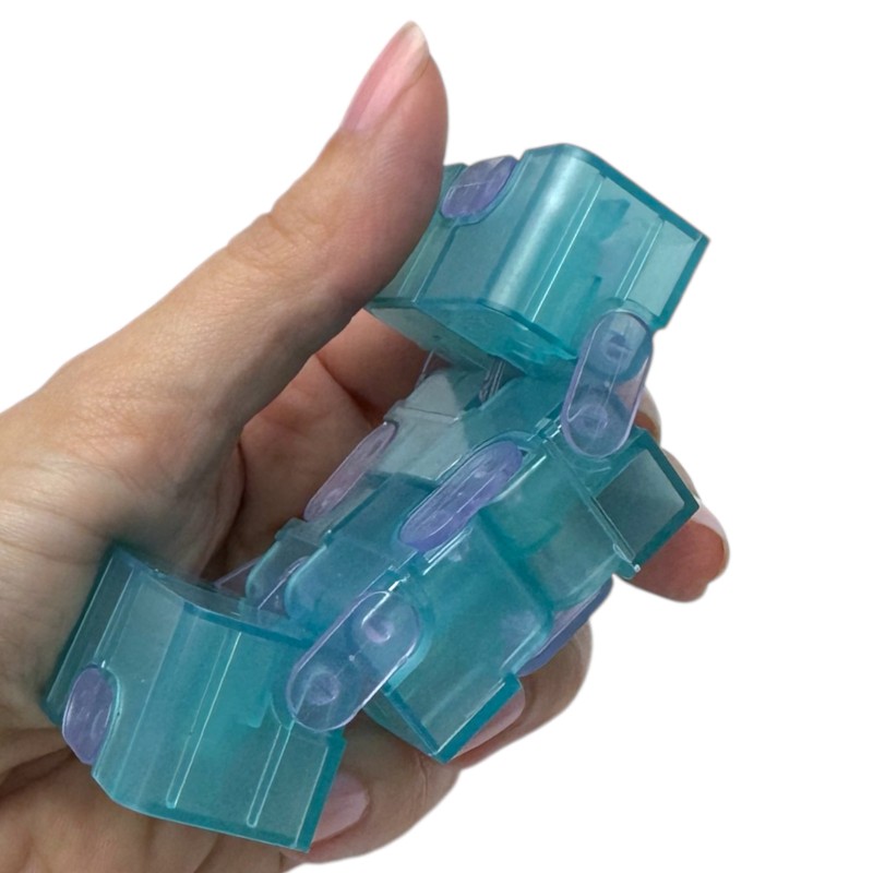 Kostka Antystresowa Infinity Cube Zielona Transparentna