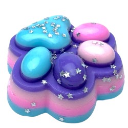 Gniotek Kocia Łapka Pastelowy efekt z galaktyczną posypką