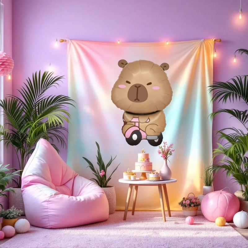 Balon Foliowy kapibara na hulajnodze 65x47