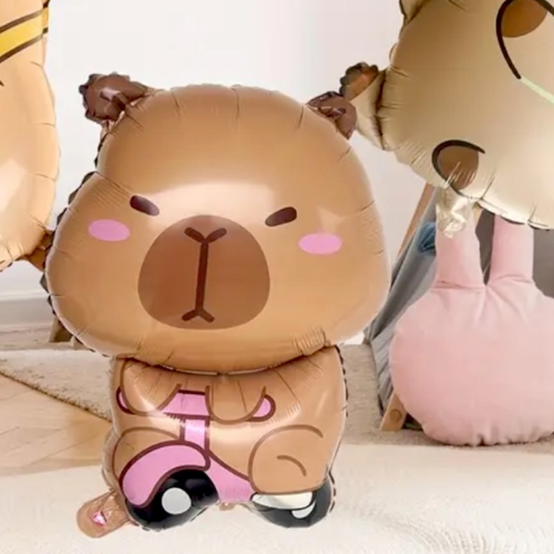 Balon Foliowy kapibara na hulajnodze 65x47