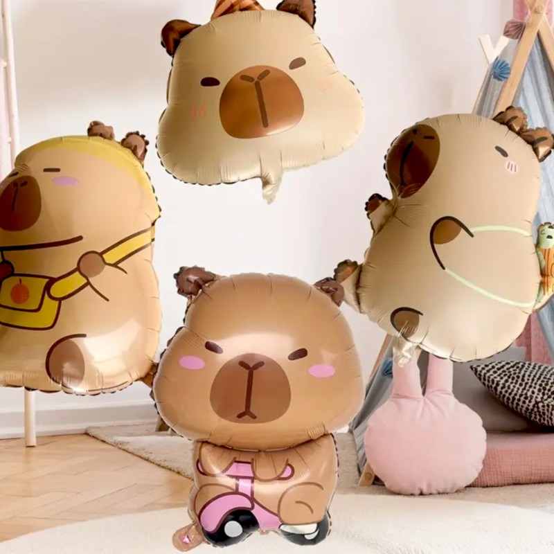 Balon Foliowy kapibara na hulajnodze 65x47