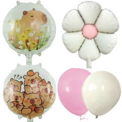 Zestaw Balonów Urodzinowych Kapibara Kapi Birthday