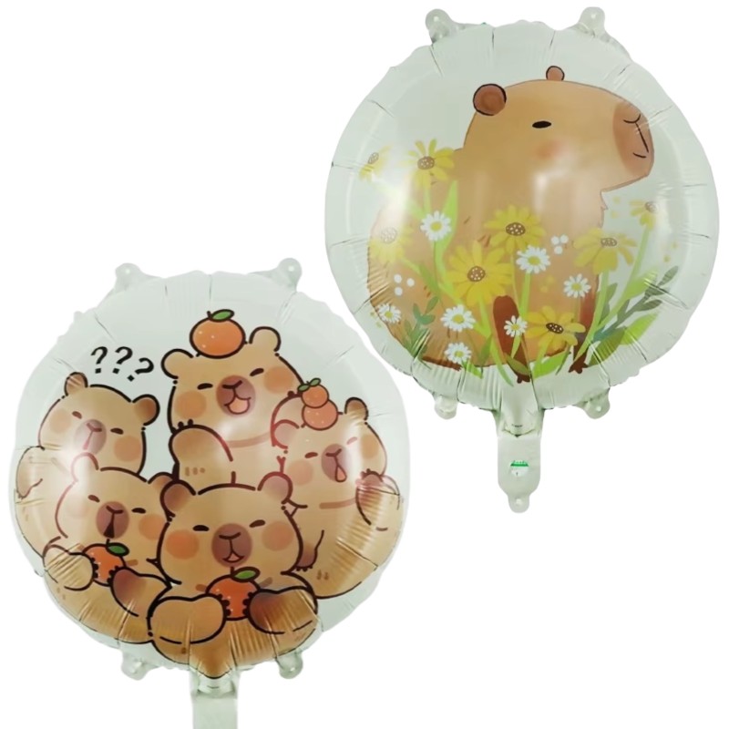 Zestaw Balonów Urodzinowych Kapibara Kapi Birthday