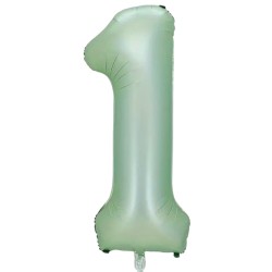 Zestaw balonów z kapibarą i zieloną cyfrą