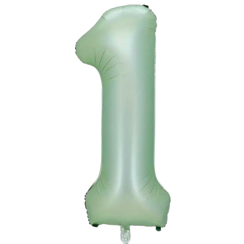 Zestaw balonów z kapibarą i zieloną cyfrą