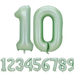 Zestaw balonów z kapibarą i zieloną cyfrą