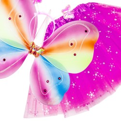 Strój motylek z tiulową spódniczką i opaską