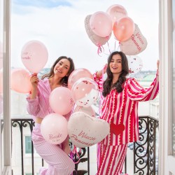 Balony  Wieczór Panieński rose gold z konfetti 12 cali 6 szt