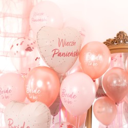 Balon Serce Wieczór Panieński 18 cali Różowy Foliowy