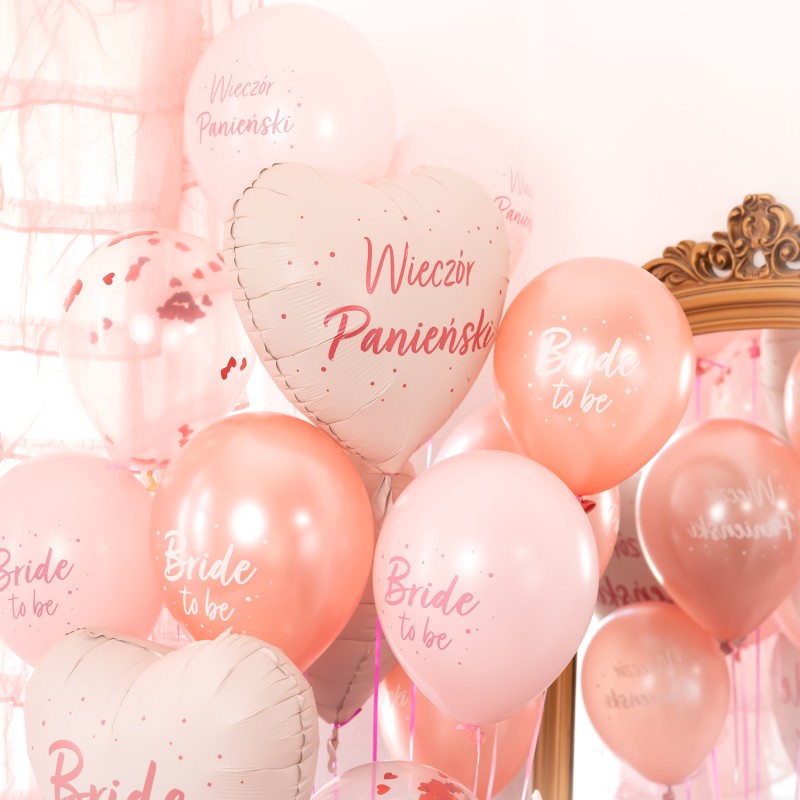 Balon Serce Wieczór Panieński 18 cali Różowy Foliowy