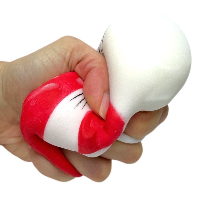 Gniotek Kuromi kotek biały róż niebieski