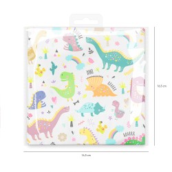 Zestaw Dziecięcy Dinozaury Talerzyki Kubeczki Słomki