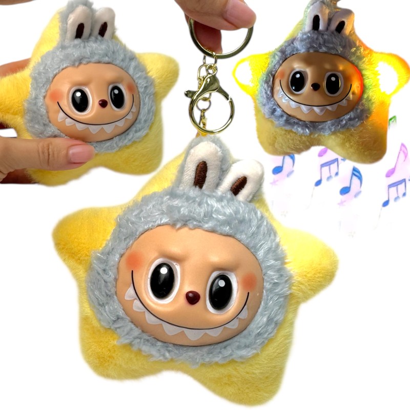 Labubu Maskotka Brelok z Muzyczką Gwiazdka