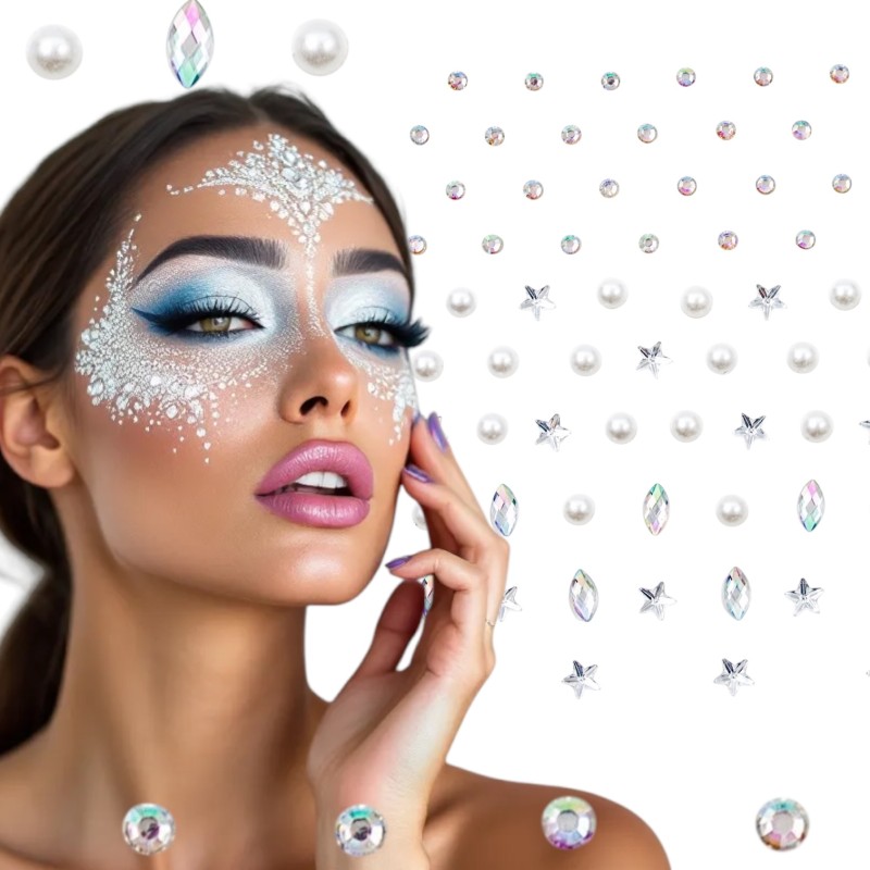 Kryształki Naklejki FaceGem