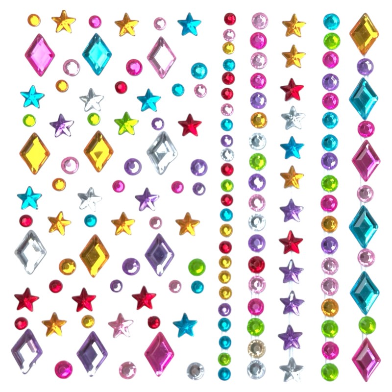 Kryształki kolorowe diamenciki FaceGem