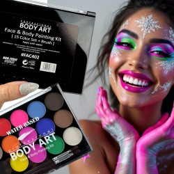 Body art wodne farby do twarzy i ciała 15 kolorów paletka