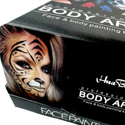 Body art wodne farby do twarzy i ciała 15 kolorów paletka
