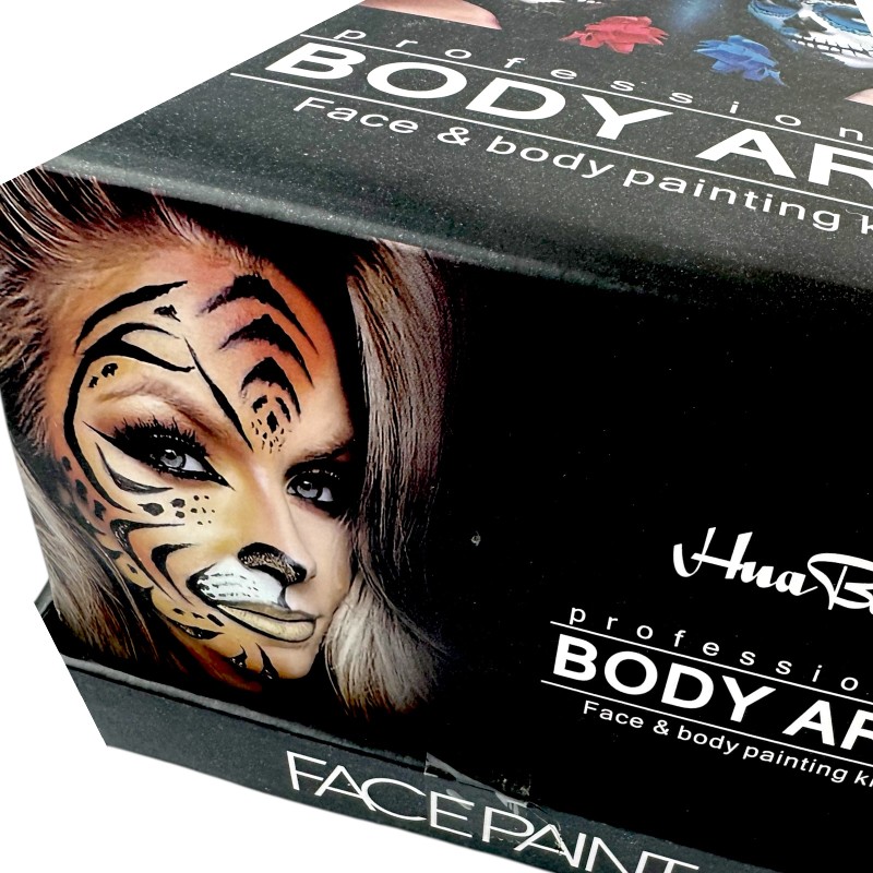 Body art wodne farby do twarzy i ciała 15 kolorów paletka