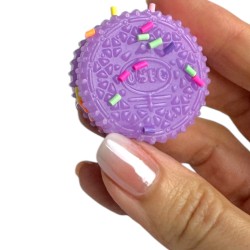 Gniotek Squishy Mini Oreo Zestaw 4 sztuki z kolorową posypką