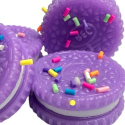 Gniotek Squishy Mini Oreo Zestaw 4 sztuki z kolorową posypką