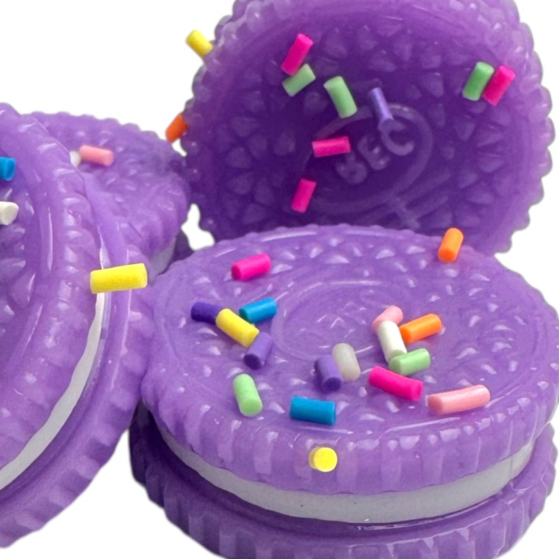 Gniotek Squishy Mini Oreo Zestaw 4 sztuki z kolorową posypką