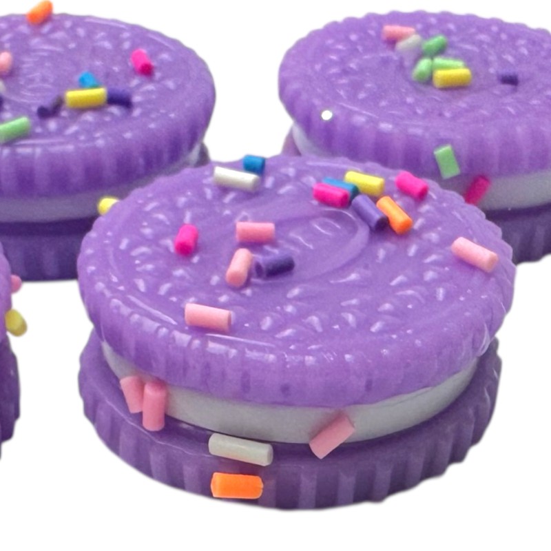 Gniotek Squishy Mini Oreo Zestaw 4 sztuki z kolorową posypką