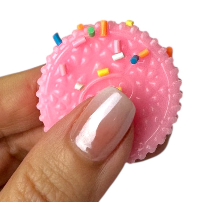 Gniotek Squishy Mini Oreo Zestaw 4 sztuki z kolorową posypką