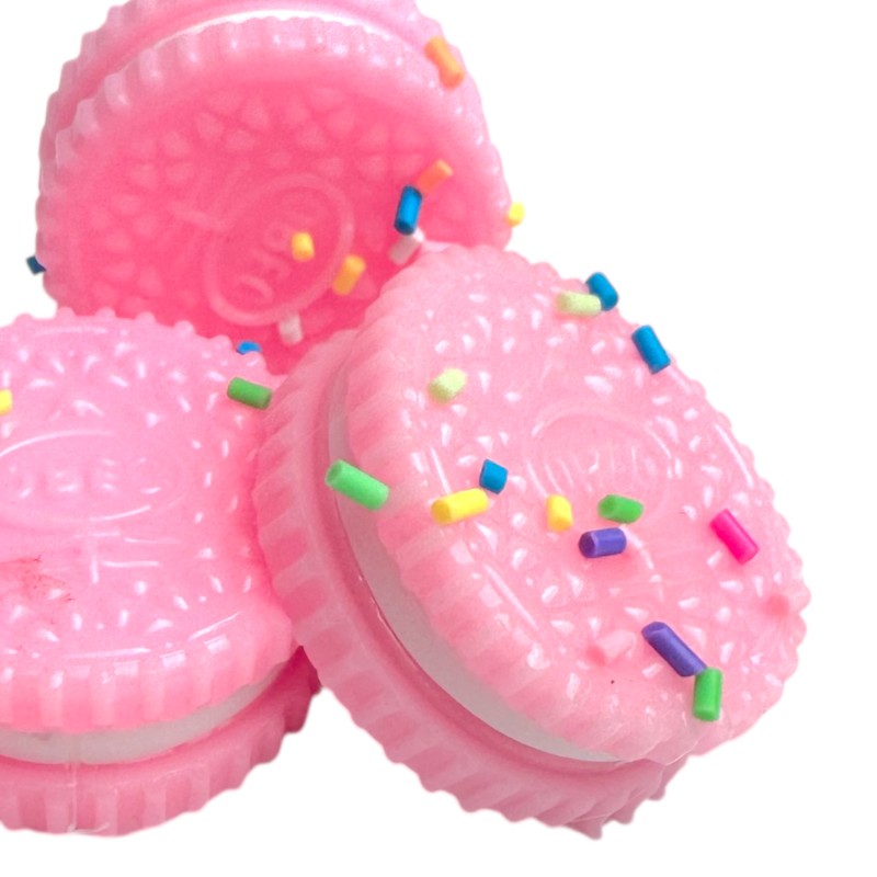 Gniotek Squishy Mini Oreo Zestaw 4 sztuki z kolorową posypką