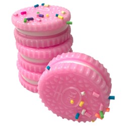 Gniotek Squishy Mini Oreo Zestaw 4 sztuki z kolorową posypką