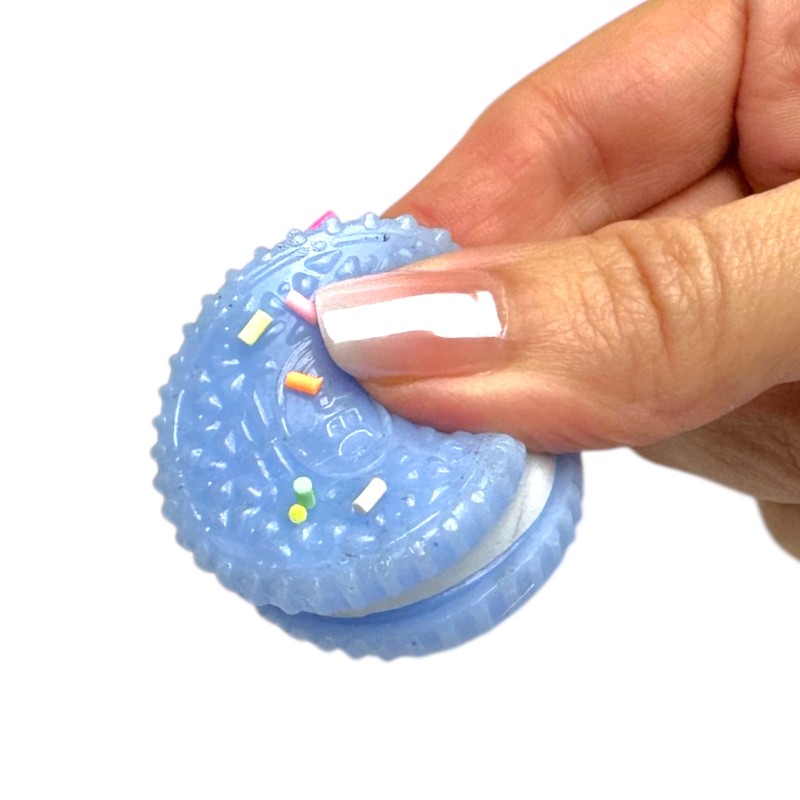 Gniotek Squishy Mini Oreo Zestaw 4 sztuki z kolorową posypką