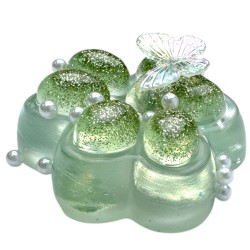 Antystresowy Gniotek Kocia Łapka Brokat z Motylkiem