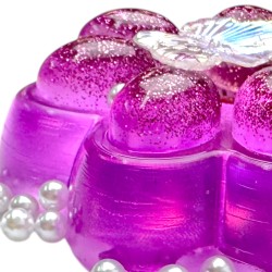 Antystresowy Gniotek Kocia Łapka Brokat z Motylkiem