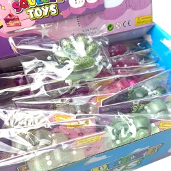 Antystresowy Gniotek Kocia Łapka Brokat z Motylkiem