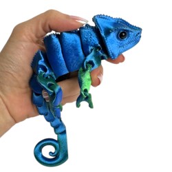Antystresowy Kameleon 3D figurka drukowana Zabawka Sensoryczna