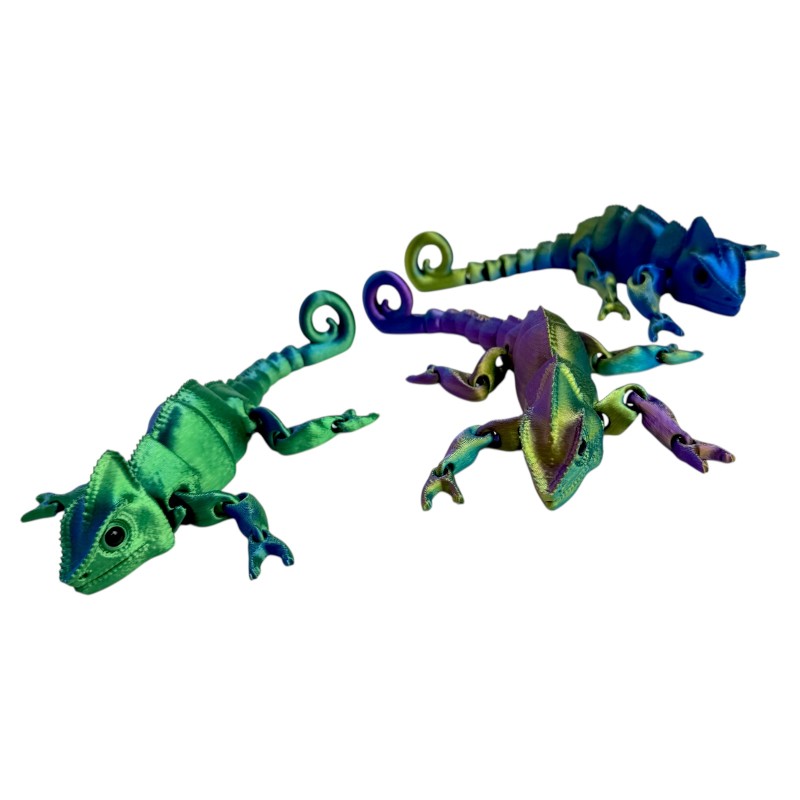 Antystresowy Kameleon 3D figurka drukowana Zabawka Sensoryczna