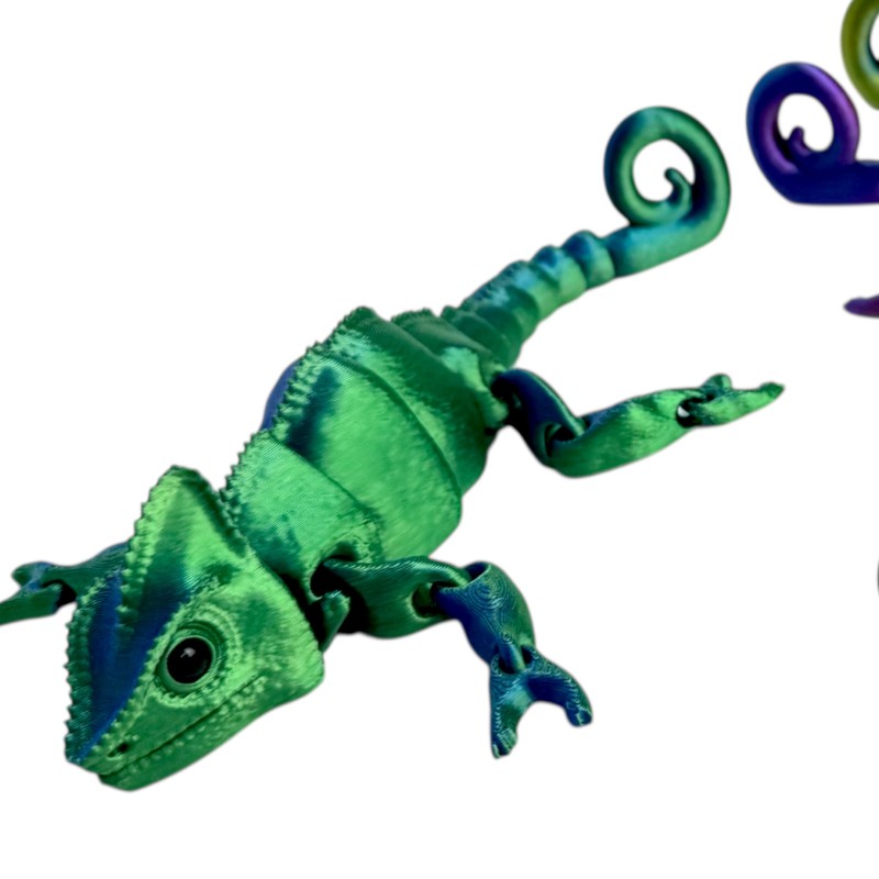 Antystresowy Kameleon 3D figurka drukowana Zabawka Sensoryczna